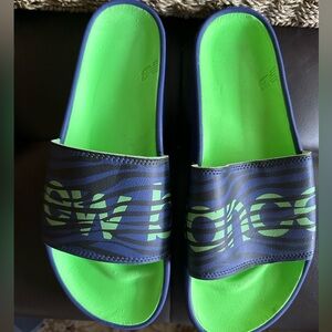 🆕 New Balance Mens Blue Slides Size 13 Smf200z1